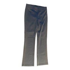 LOFT Ponte Houndstooth Straight‎ Leg Academia Plaid School Work pants Small Tall